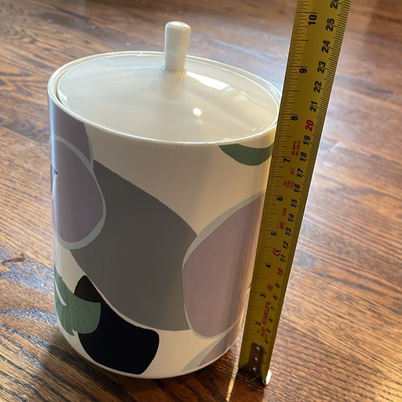 Kate Spade NY Lenox Nolita Blue Floral Cookie Jar Cannister 9 inch - Picture 4 of 11